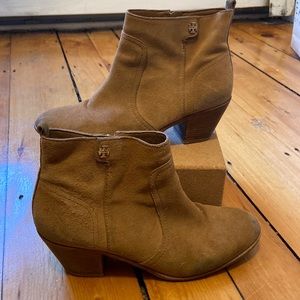 Tory Burch Leather Heeled Booties